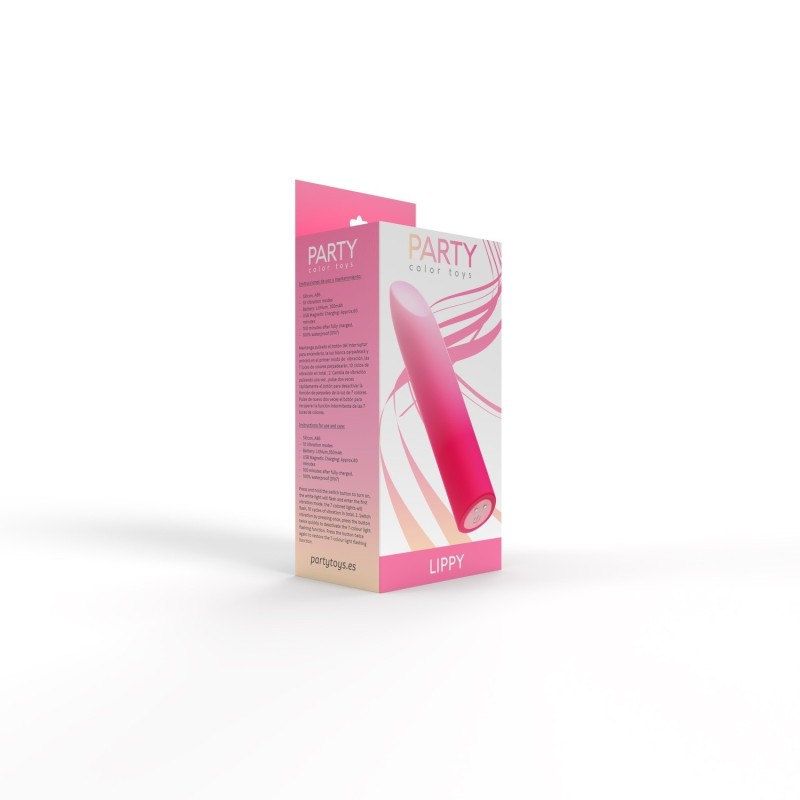 Lippy Pink - Rechargeable vibrating bullet 10 modes