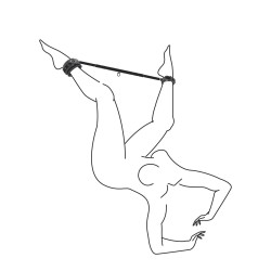 ADJUSTABLE SPREADER BAR WITH HANDCUFFS ET378