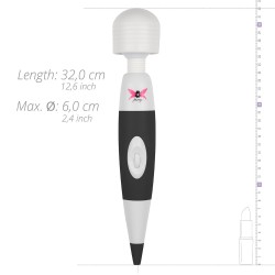 Vibrador Pixey Preto com plugue de 8000rpm