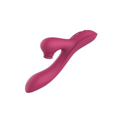 DOPPIA VIBRAZIONE DEL PUNTO G. Doppio vibratore. Flessibile. Maschiatura del clitoride