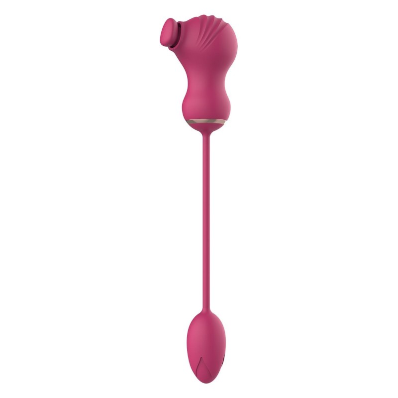 DOUBLE STIMULATEUR FLEXIBLE. Vibromasseur à double extrémité. Souple. Tapotement clitoridien