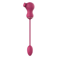 DOUBLE STIMULATEUR FLEXIBLE. Vibromasseur à double extrémité. Souple. Tapotement clitoridien