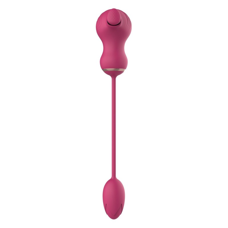 DOUBLE STIMULATEUR FLEXIBLE. Vibromasseur à double extrémité. Souple. Tapotement clitoridien