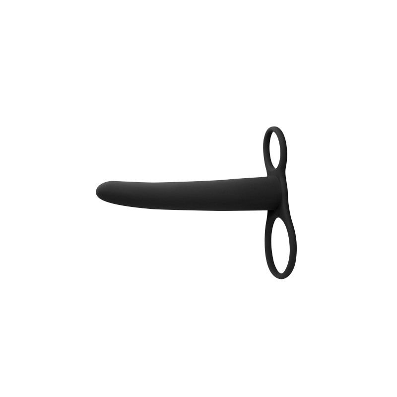 Gimlet Double Pénétration Noir - Silicone