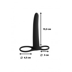 Gimlet Doble Penetración Negro - Silicona