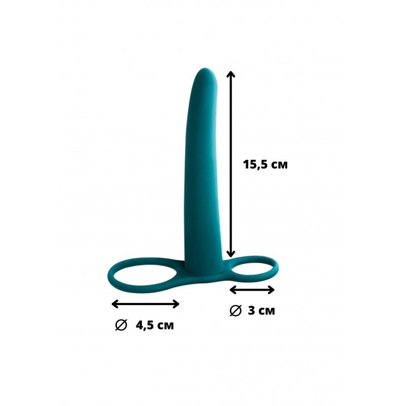 Gimlet Double Pénétration Vert - Silicone