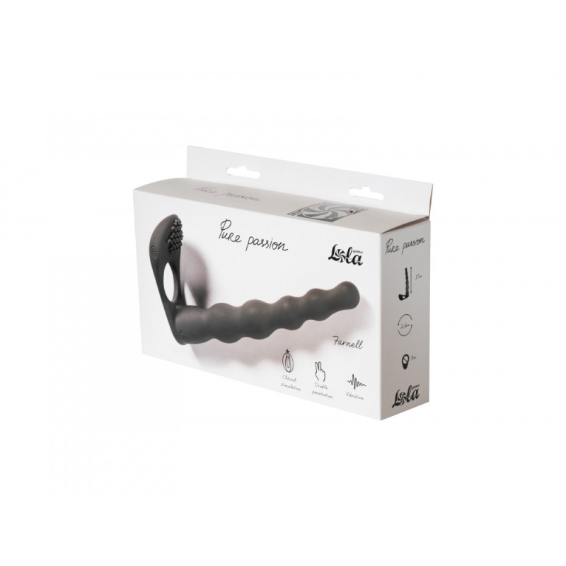 Farnell Double Penetration with Clitoral Vibrator - Black