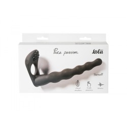 Farnell doppia penetrazione con vibratore clitorideo - nero