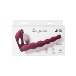 Farnell Double Penetration with Clitoral Vibrator - Wine Color