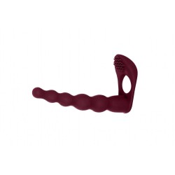 Farnell Double Pénétration avec Vibromasseur clitoridien - Couleur vin