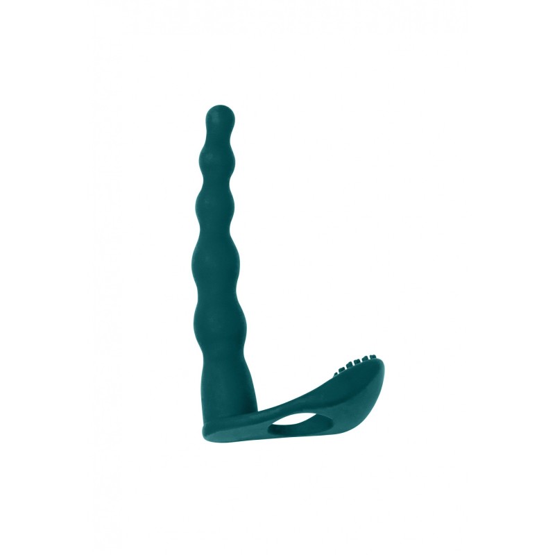 Farnell Double Penetration with Clitoral Vibrator - Green