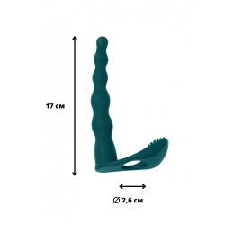 Farnell Double Penetration with Clitoral Vibrator - Green