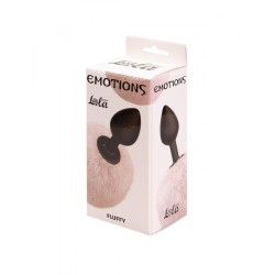 Fluffy - White Rabbit Tail with 7 x 3cm silicone plug