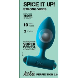 Wiederaufladbarer Analvibrator Perfection 2.0 - Silikon - Rotierende Kugel