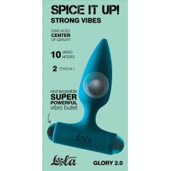 Vibrador Anal Recarregável Glory 2.0 - Silicone - Bola Rotativa