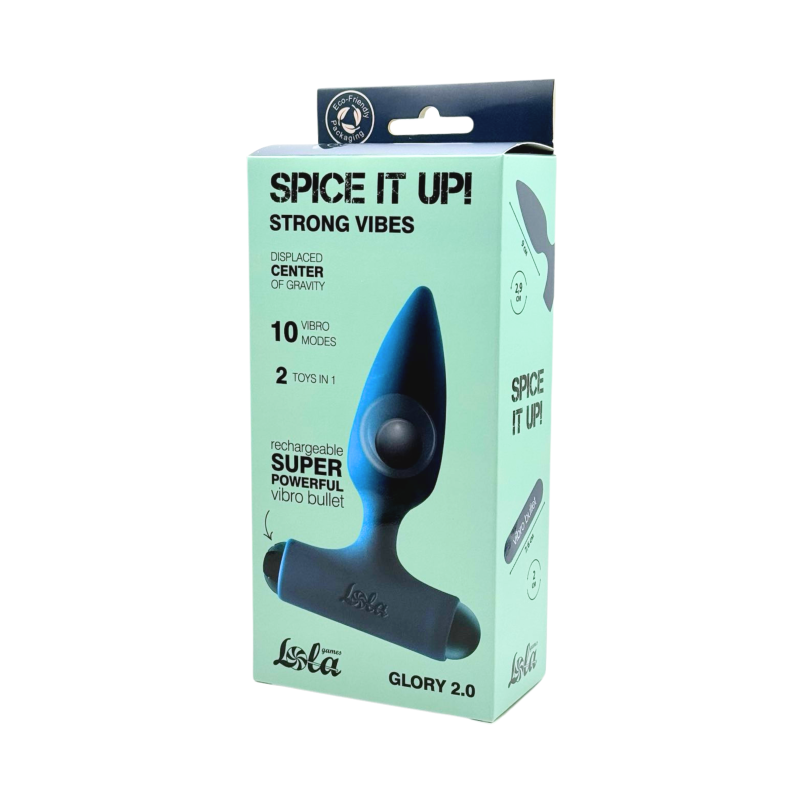 Vibratore Anale Ricaricabile Glory 2.0 - Silicone - Sfera Rotante