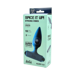 Rechargeable Anal Vibrator Glory 2.0 - Silicone - Rotating Ball