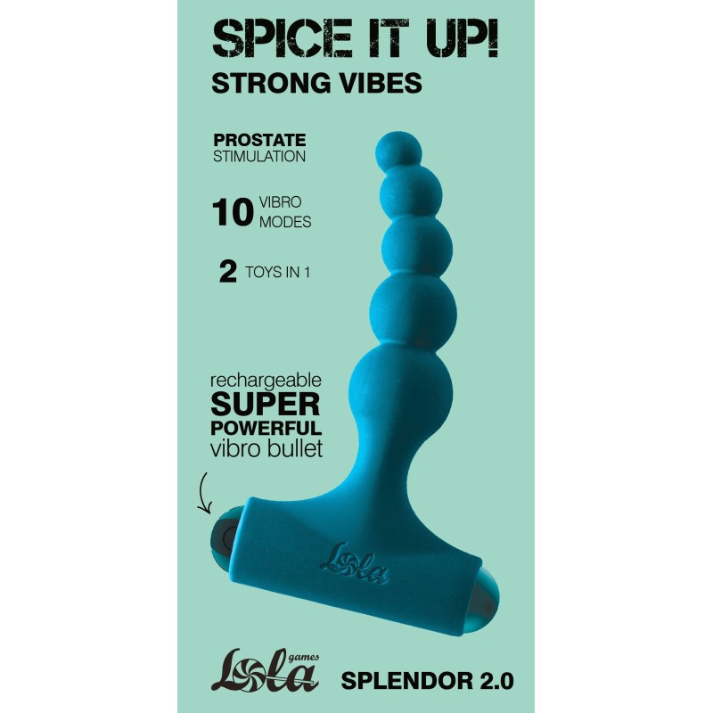 Splendor 2.0 Vibratore Anale Ricaricabile - Silicone