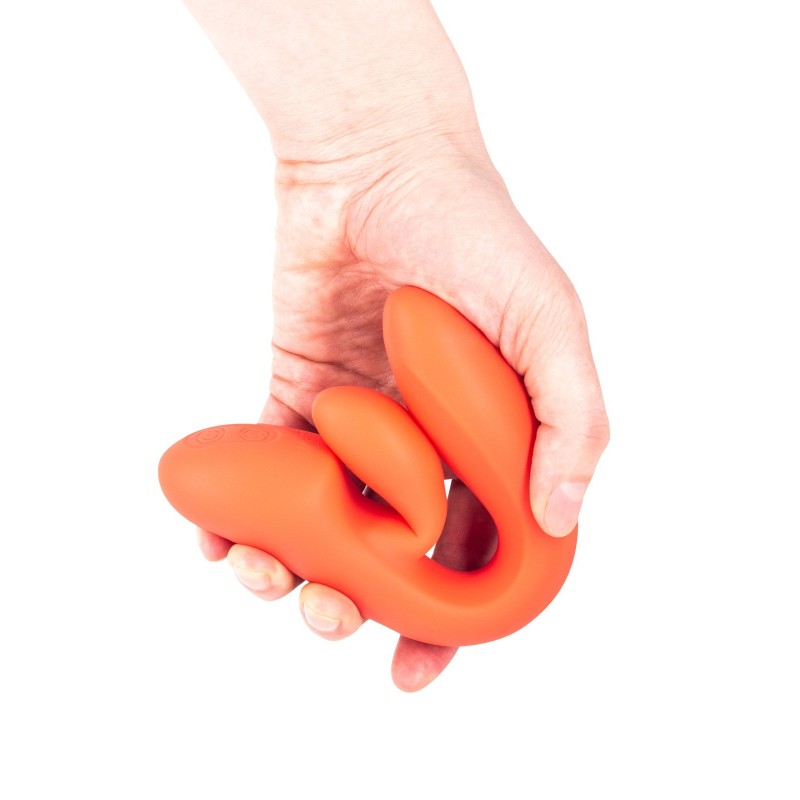 Bali Sunset - Vibrador Duplo Recarregável 12 modos - Silicone Líquido