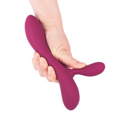 Rio Sunset - Doppelter wiederaufladbarer Vibrator 10 Modi - Flüssiges Silikon