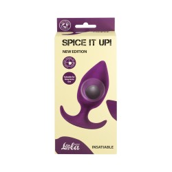 Insatiable UltraViolet Silicone Anal Plug - Bola Rotativa