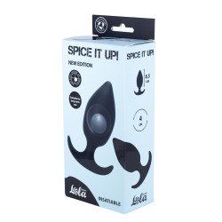 Plug Anal Insatiable Black Silicone - Ball Rotation