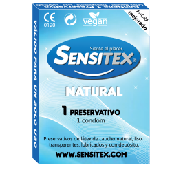 Pack 72 boxes of 1ud (72x1) Sensitex Natural Condom