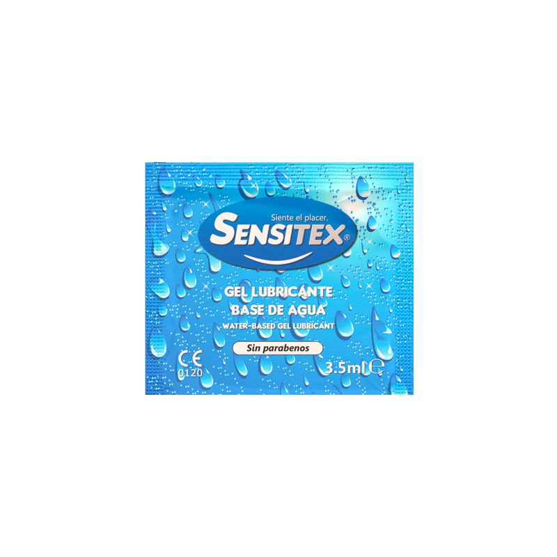 100 Single Doses Water-Based Sensitex Lubricant - about 3.5 ml