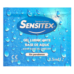 100 Dosi Singole di Lubrificante Sensitex a base d'acqua - circa 3,5 ml