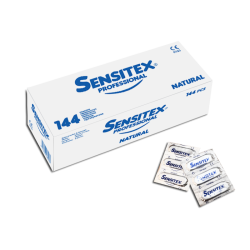 Sensitex Preservativo Professional 55mm Natural pack 144ud