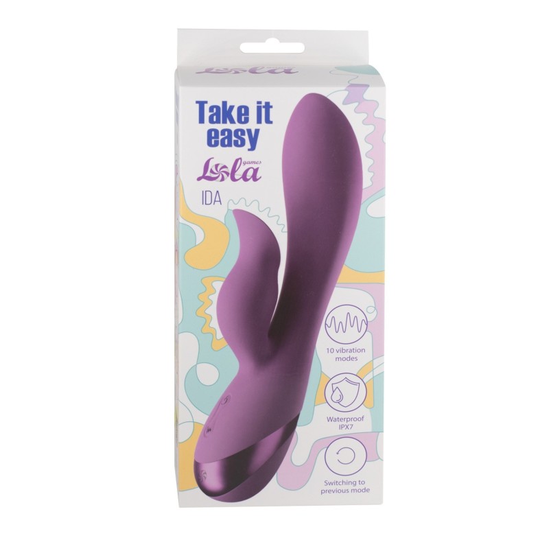 Ida Take it Easy - Doppelter wiederaufladbarer Vibrator 10 Modi - flexibel