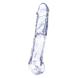 Funda 19cm Transparente con sujeción testiculos