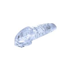 23cm Transparent cover with testicle support