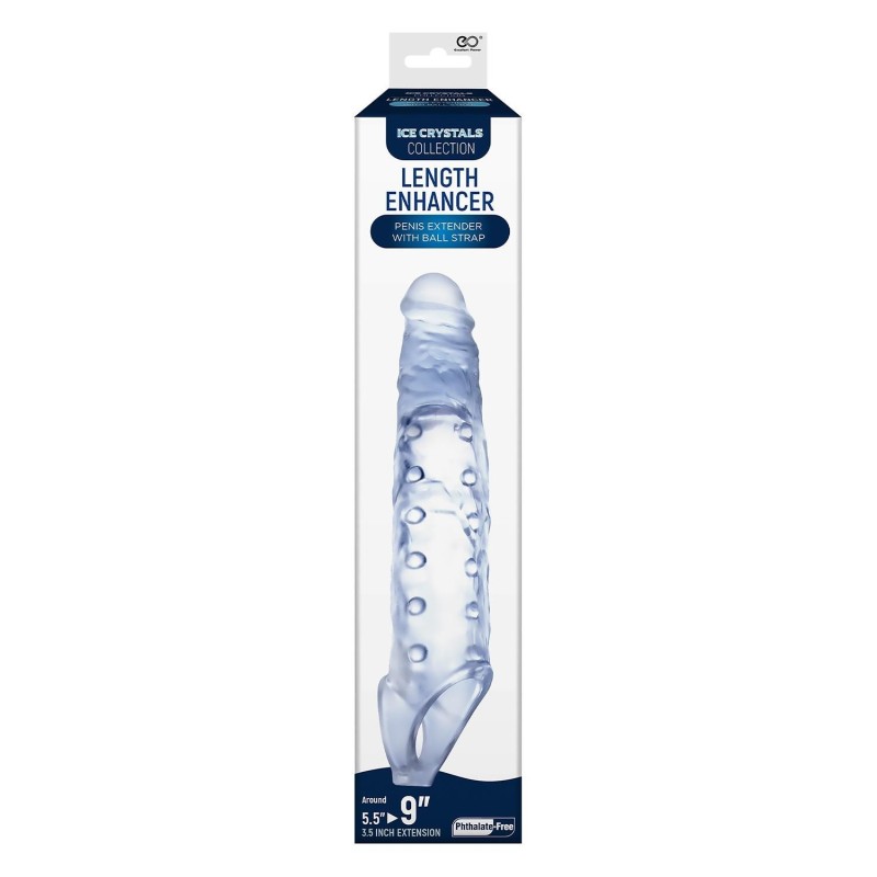 23cm Transparent cover with testicle support