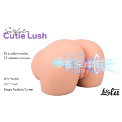 Vagina Cutie Lush - Recargable, Succión y Vibración. 12+12 modos