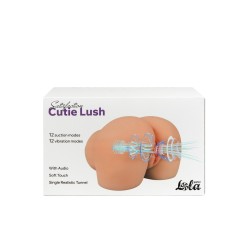Lush Cutie Vagina - Wiederaufladbar, saugend und vibrationsfähig. 12+12 Modi