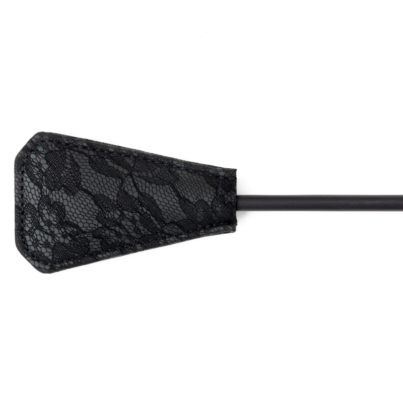 Riding Crop Black Feather and Shovel of 42cm