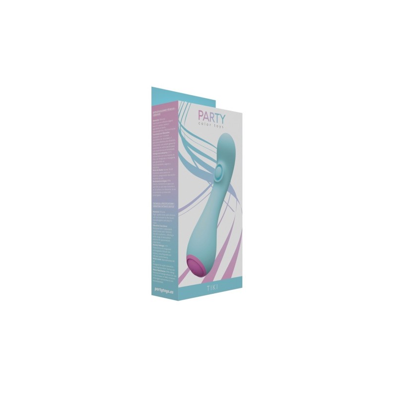 Tiki Azul - Vibrador 10 modos con tapping - Party Toys