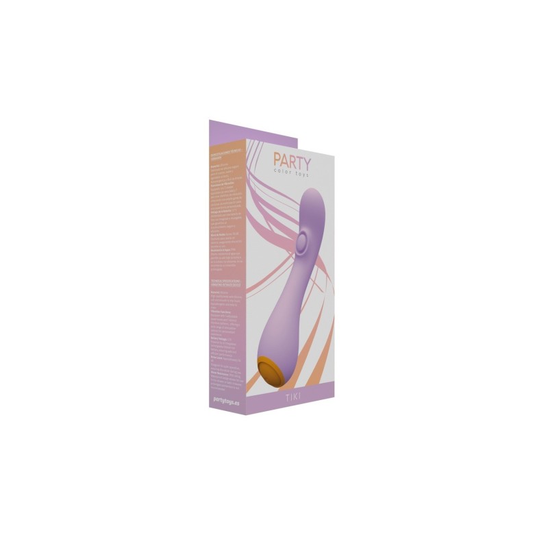 Tiki Morado - Vibrador 10 modos con tapping - Party Toys