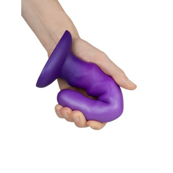 Dildo Flow Unicorn Purple Liquid Silicone 17.5 x 3.5cm 2