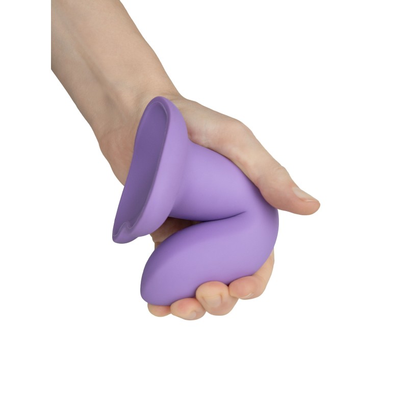 Dildo Flow Emotional Plus Lila Silicona Liquida 13 x 4cm