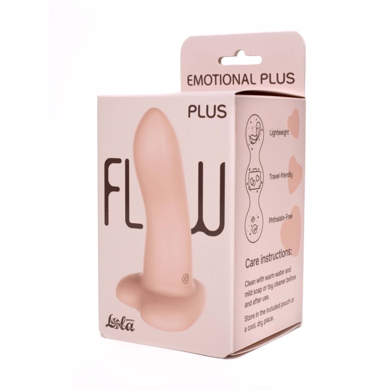 Dildo Flow Emotional Plus Natural Flesh Liquid Silicone 13 x 4 cm