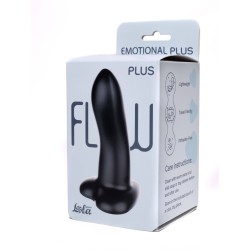 Dildo Flow Emotional Plus Silicone Liquido Nero 13 x 4cm