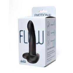 Dildo Flow Emotional Black Liquid Silicone 13 x 2,9cm