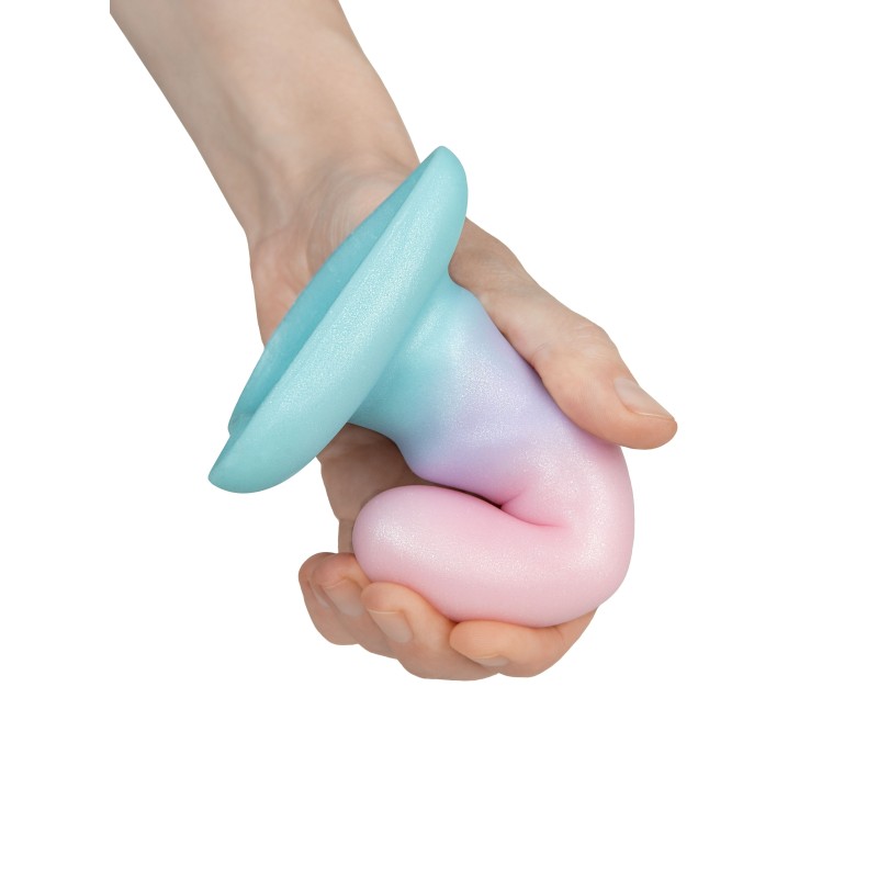 Dildo Mini Flow Unicorn Light Liquid Silicone 12,5 x 3,5 cm