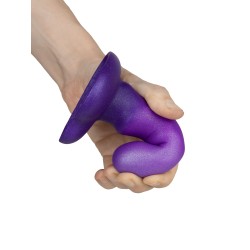 Dildo Mini Flow Unicorn Purple Liquid Silicone 12,5 x 3,5 cm