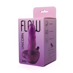 Dildo Mini Flow Unicorn Purple Liquid Silicone 12,5 x 3,5cm