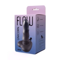 Dildo Mini Flow Unicorn Negro Liquida 12,5 x 3,5cm