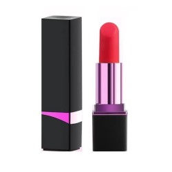 Wiederaufladbarer vibrierender Lippenstift 10 Modi Schwarz ArcadeX