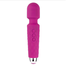 RECHARGEABLE PINK VIBRATING WAND -20 Vibration modes